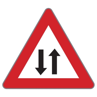 §50/14 Achtung Gegenverkehr (Baustelle)