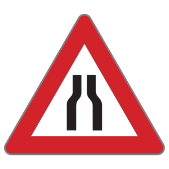 §50/8a Fahrbahnverengung beiderseitig (Baustelle)