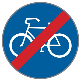 §52/16a Ende eines Radweges