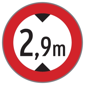 §52/9b Fahrverbot für über ...m hohe Fahrzeuge (Baustelle)