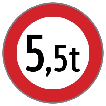 §52/9c Fahrverbot für Fahrzeuge mit über ...t Gesamtgewicht (Baustelle)