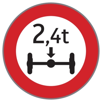 §52/9d Fahrverbot für Fahrzeuge mit über ...t Achsdruck (Baustelle)