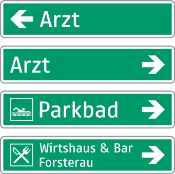 §53/13d Wegweiser Fremdenverkehr/Sport/Gemeinde