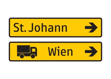 §53/16b Umleitung Wegweiser einzeilig