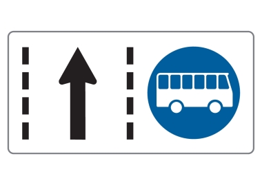 §53/25 Fahrstreifen für Omnibusse
