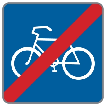 §53/29b Ende eines Radweges ohne Benützungspflicht