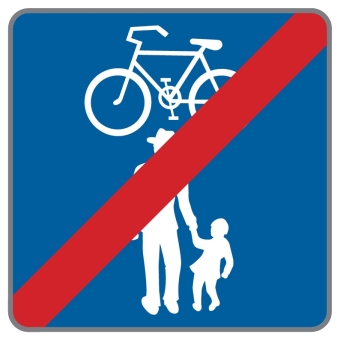 §53/29c Ende eines Geh- und Radweges ohne Benützungspflicht