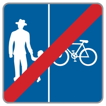 §53/29d Ende eines Geh-  und Radweges ohne Benützungspflicht