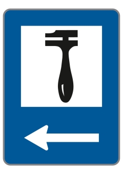 §53/4 Pannenhilfe linksweisend