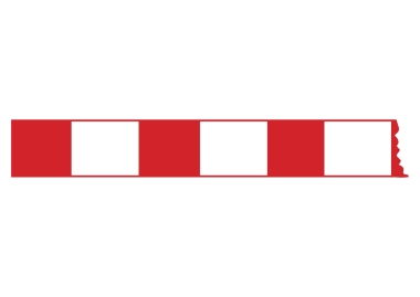 Absperrlatte aus Alu (Baustelle)