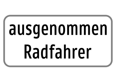 §54 Zusatztafel Bild Z30