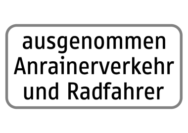 §54 Zusatztafel Bild Z31