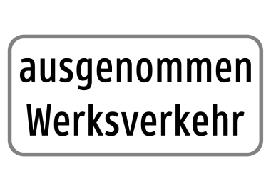 §54 Zusatztafel Bild Z33