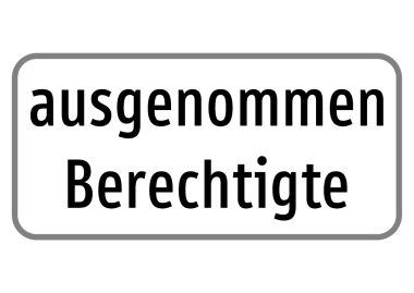 §54 Zusatztafel Bild Z36