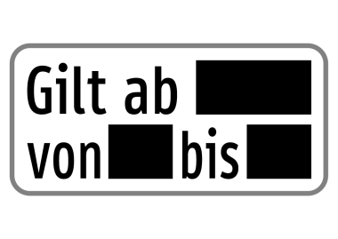 §54 Zusatztafel Bild Z61