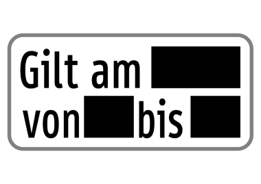 §54 Zusatztafel Bild Z62