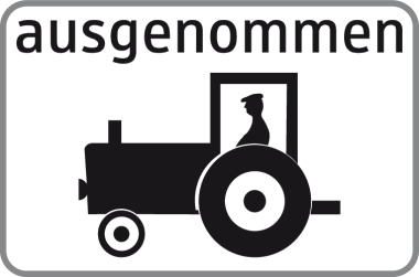 §54 Zusatztafel Bild Z71