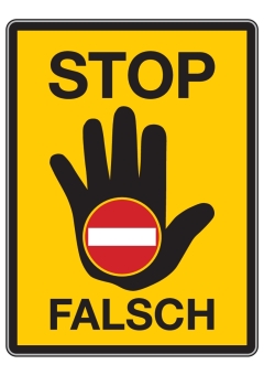 Geisterfahrerwarntafel