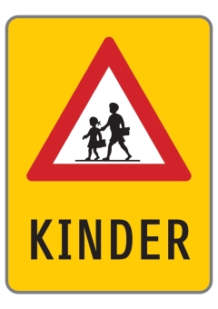 Hinweistafel 'KINDER'