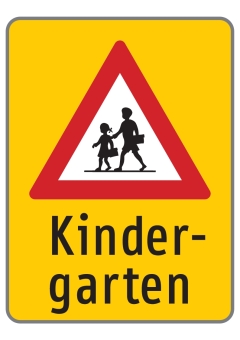 Hinweistafel 'KINDERGARTEN'
