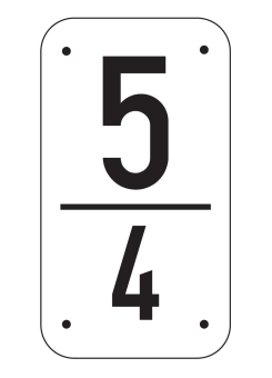Kilometertafel für Landesstraßen