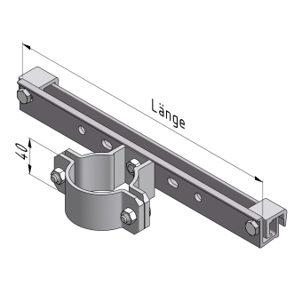 MEKC-Lasche, einseitig  hohe Bauform