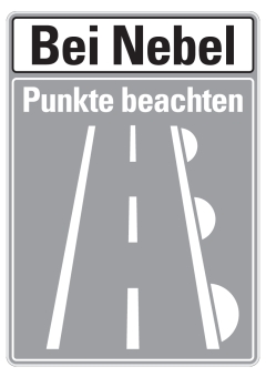 Nebelwarntafel