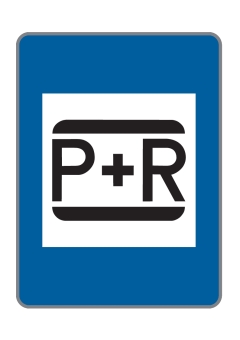 Hinweistafel 'P+R'