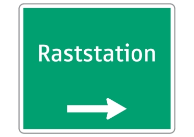 §53 2.Ausfahrtswegweiser Raststation