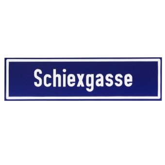 Straßenbezeichnungstafel Alu geprägt