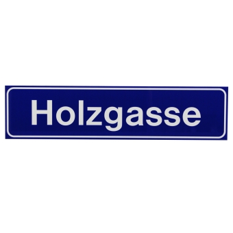 Straßenbezeichnungstafel Hohlprofil