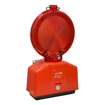 TS-Baustellenleuchte LED rot/transparent