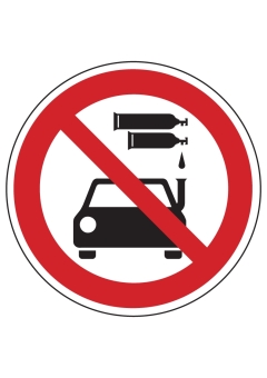 Einfahrt für flüssiggasbetriebene Kraftfahrzeuge verboten