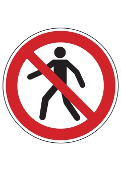 Für Fußgänger verboten
