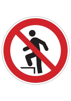 Aufsteigen verboten