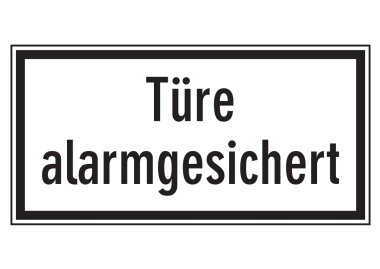 Türe alarmgesichert