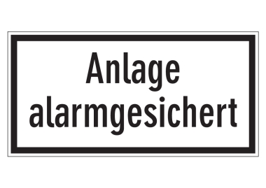 Anlage alarmgesichert