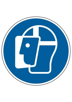 Gesichtsschutz benutzen