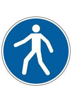 Fußgängerweg benutzen