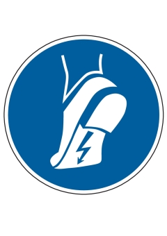 Antistatisches Schuhwerk benutzen