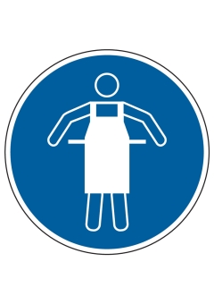 Schutzschürze benutzen