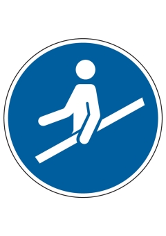 Handlauf benutzen