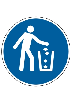Abfallbehälter benutzen