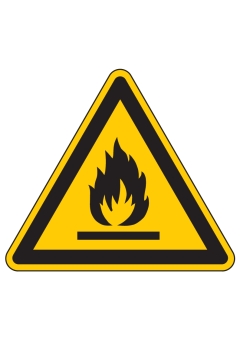 Warnung vor feuergefährlichen Stoffen