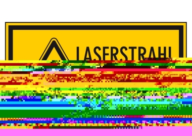 Symbol + Text LASERSTRAHL Vorsicht!