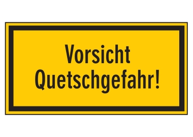 Vorsicht Quetschgefahr!