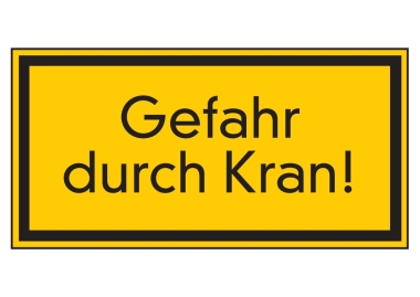 Gefahr durch Kran!