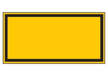 Warnschild (leer) mit Wunschtext