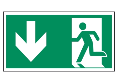 Rettungsweg abwärts