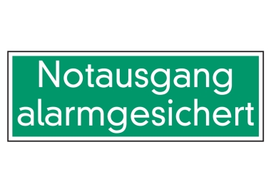 Notausgang alarmgesichert